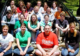 A group photo of the 2008 entomology interns.