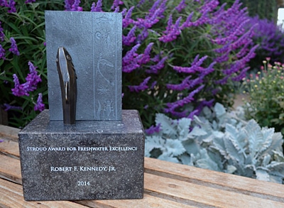 2014 Stroud Award for Freshwater Excellence sculpture for Robert F. Kennedy Jr.