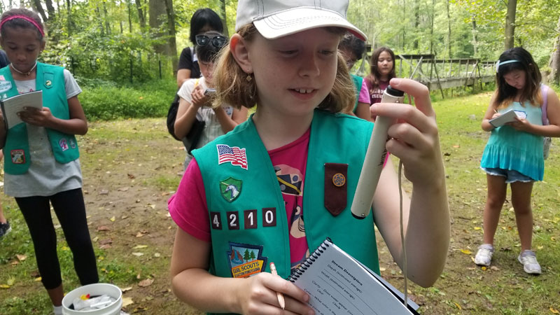 STREAM Girls recorded real scientific data and reflected on their experiences in field notebooks.