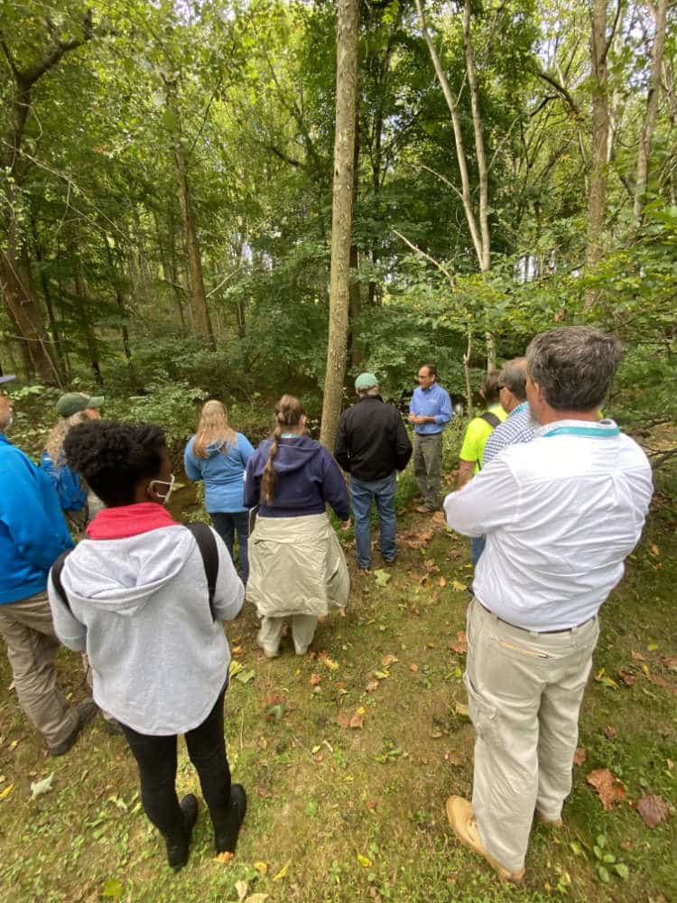 A group of foresters from 10 states and two continents visited Stroud Water Research Center to learn about agroforestry.