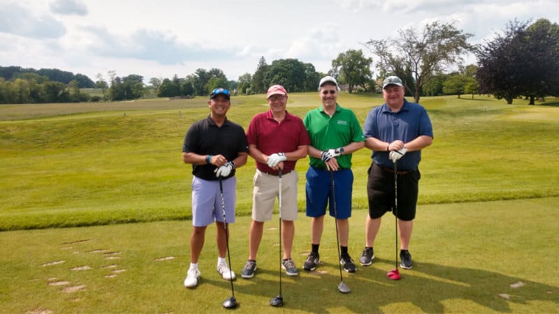 Dave Arscott's golf foursome.