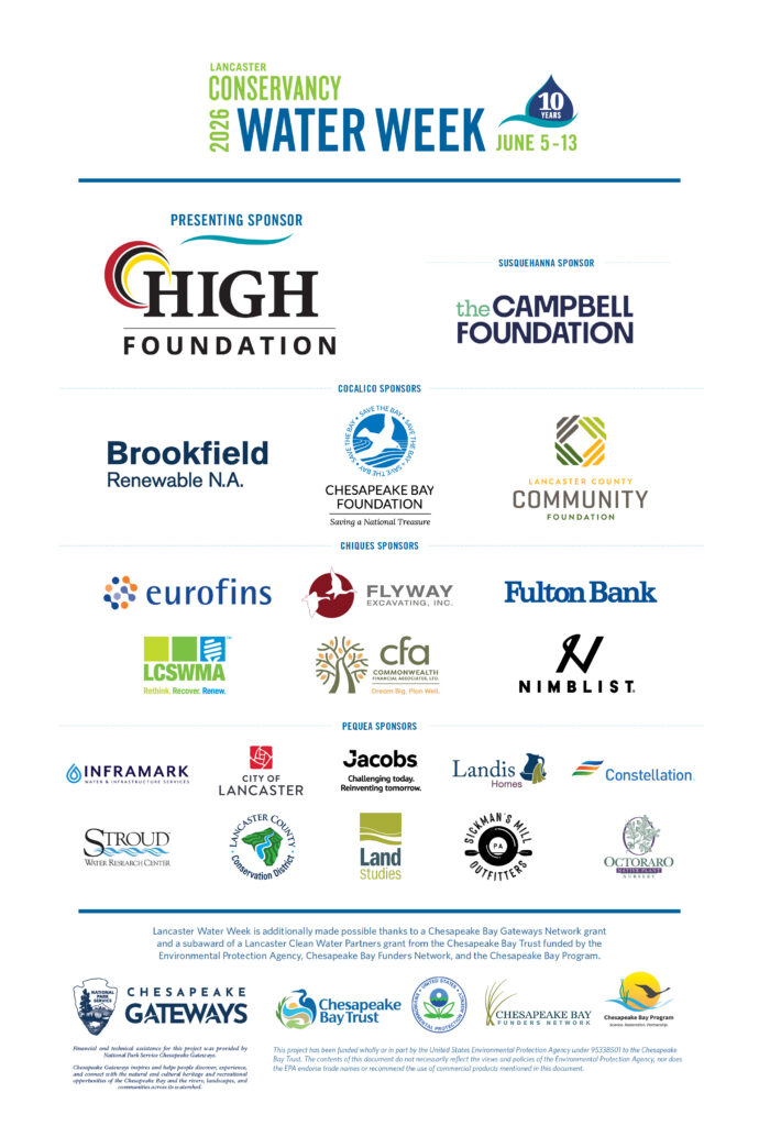 2026 Lancaster Water Week Sponsors
