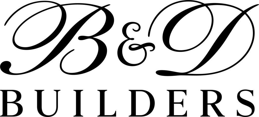 B&D Builders logo.