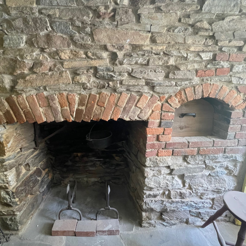 A reconstructed replica of the beehive oven in General Lafayette’s headquarters at the Brandywine Battlefield.