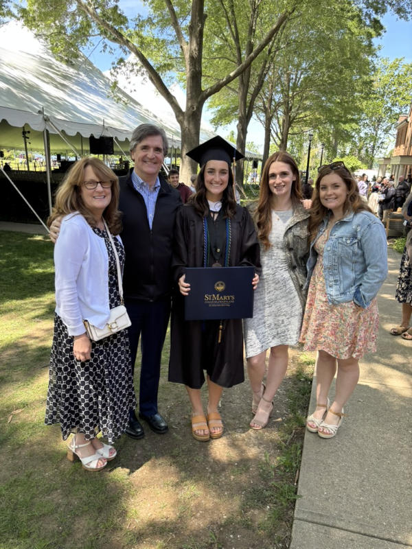 Charlotte Horn at college graduation.