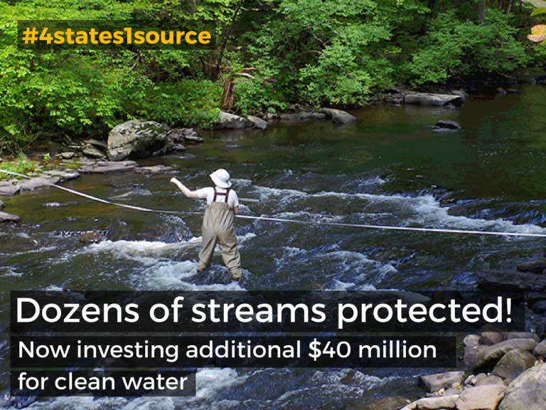 Dozens of streams protected! Now investing additional $40 million for clean water