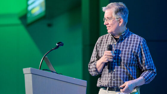 John Jackson presenting at the 2026 SFS Annual Meeting.