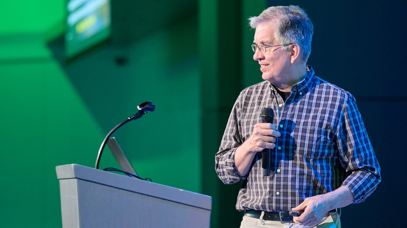 John Jackson presenting at the 2026 SFS Annual Meeting.