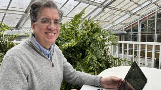 John Jackson in the Stroud Center Streamhouse.