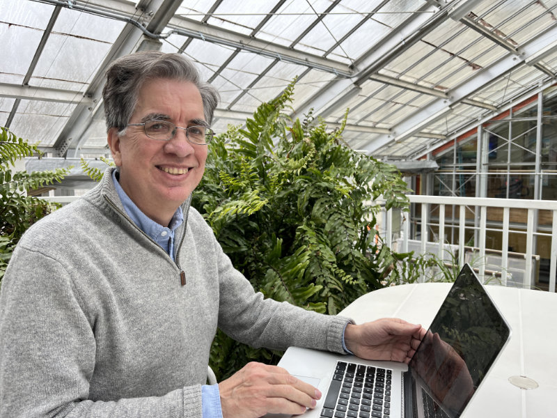 John Jackson in the Stroud Center Streamhouse.