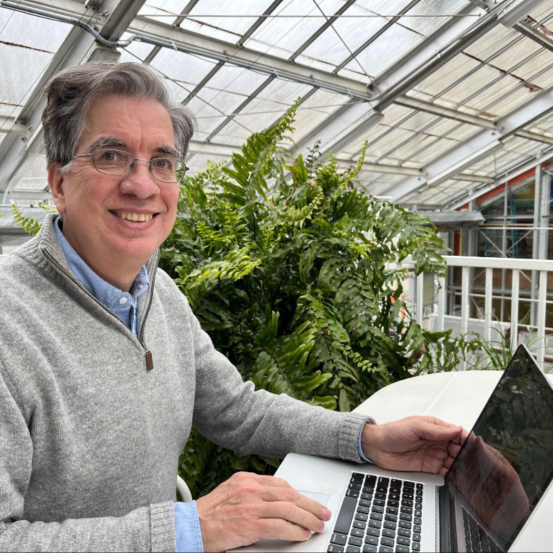 John Jackson in the Stroud Center Streamhouse.