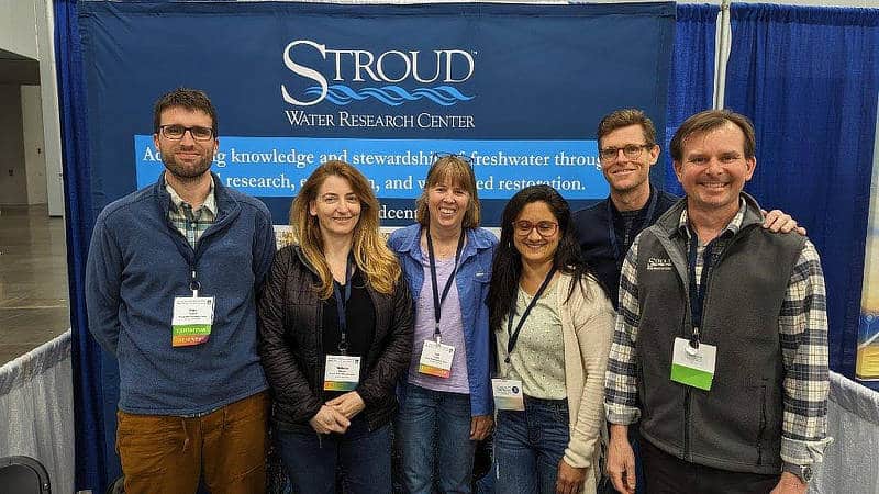 Six Stroud Center staff members at a conference.