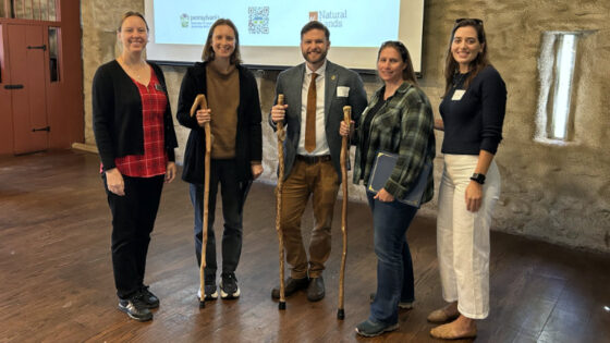 Heather Titanich receives Exceptional Partner Award from Schuylkill Highlands Partnership.