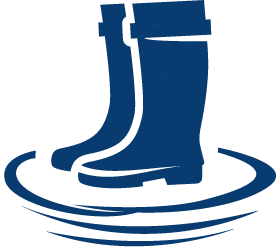 Boots in the water icon