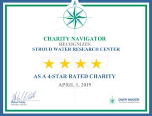 Charity Navigator Four-Star Rating certificate