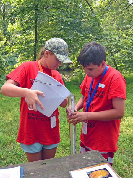Coatesville Youth Initiative campers testing water chemistry