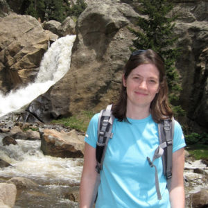 Photo of Diana Karwan near a waterfall