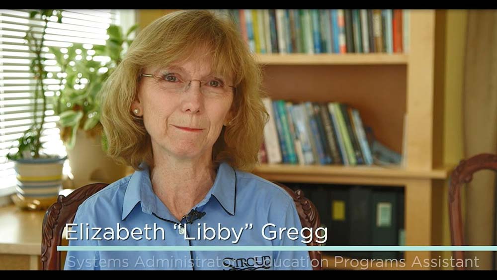 Libby Gregg in a video still.