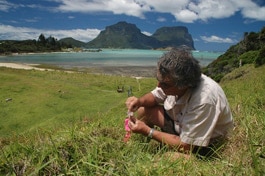 Ian Hutton on Lord Howe Island.
