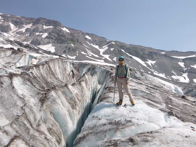 Joseph George on the Nisqually Glacier