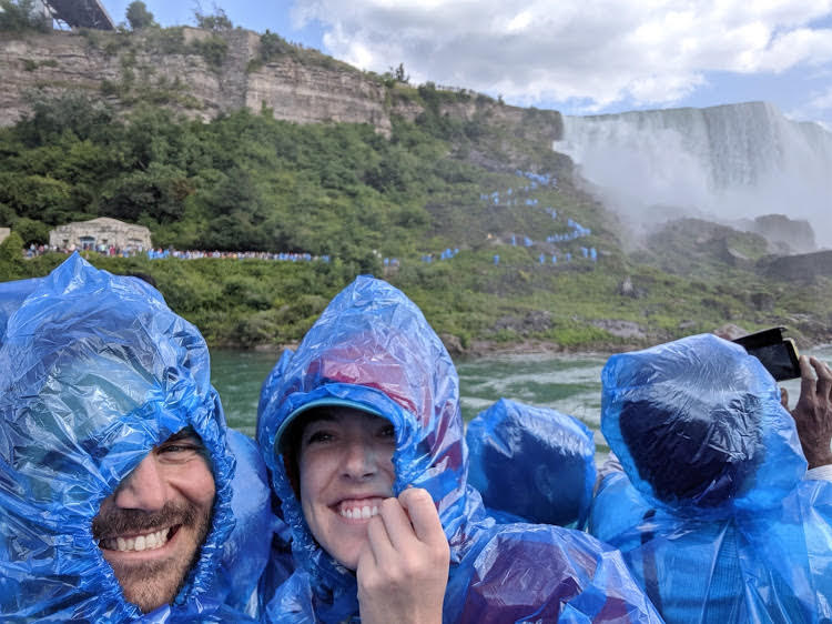 Kristen McCarthy at Niagara Falls.