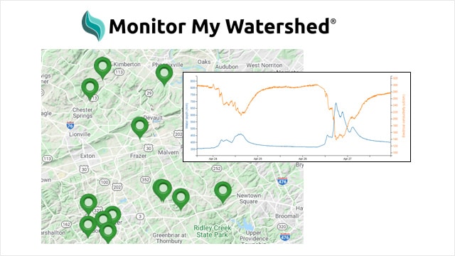Monitor My Watershed map feature