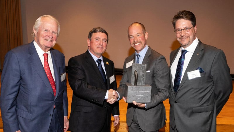 Rod Moorhead III at the presentation of the 2018 Stroud Award for Freshwater Excellence.