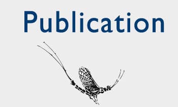 Publication title with image of a mayfly