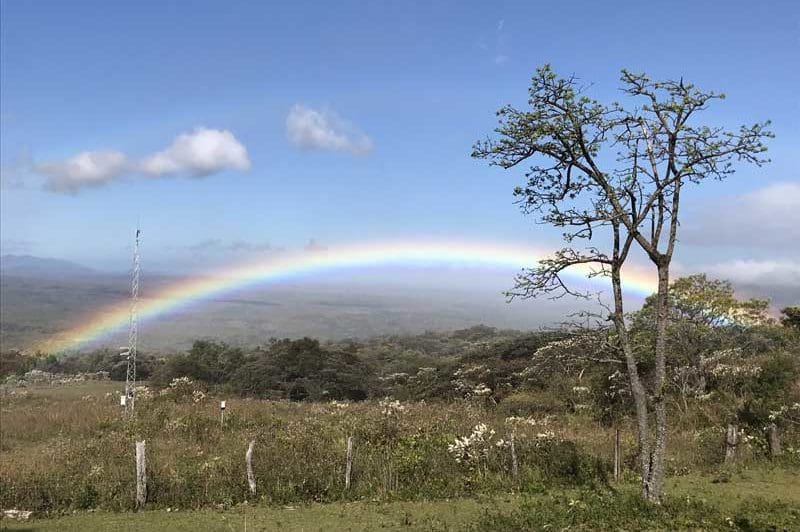 Photo of a rainbow near Maritza Biological Station, Costa Rica