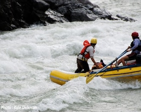 A whitewater rafting scene from A River's Last Breath.