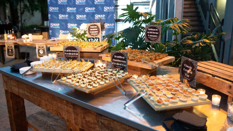Delicious nibbles at the Roaring Twenties Soiree for Rivers.