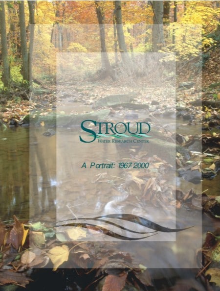 Cover of the 1967-2000 Stroud Water Research Center history booklet.