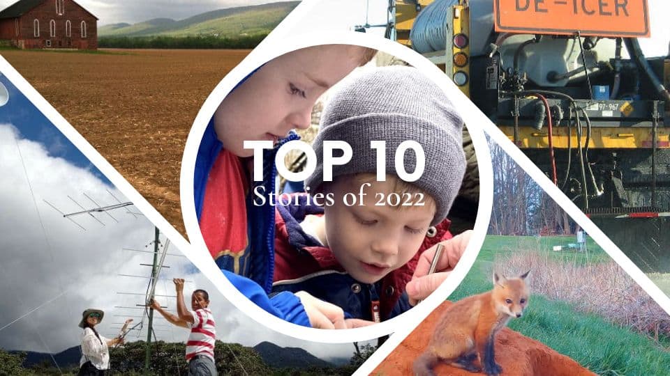 Collage of images representing our top 10 stories of 2022.
